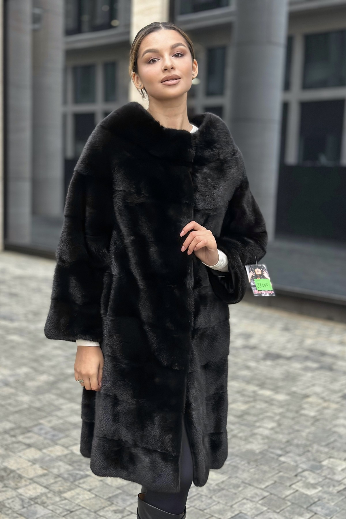 Шуба норковая «Френч BlackGlama» Шанель (СканБлэк)